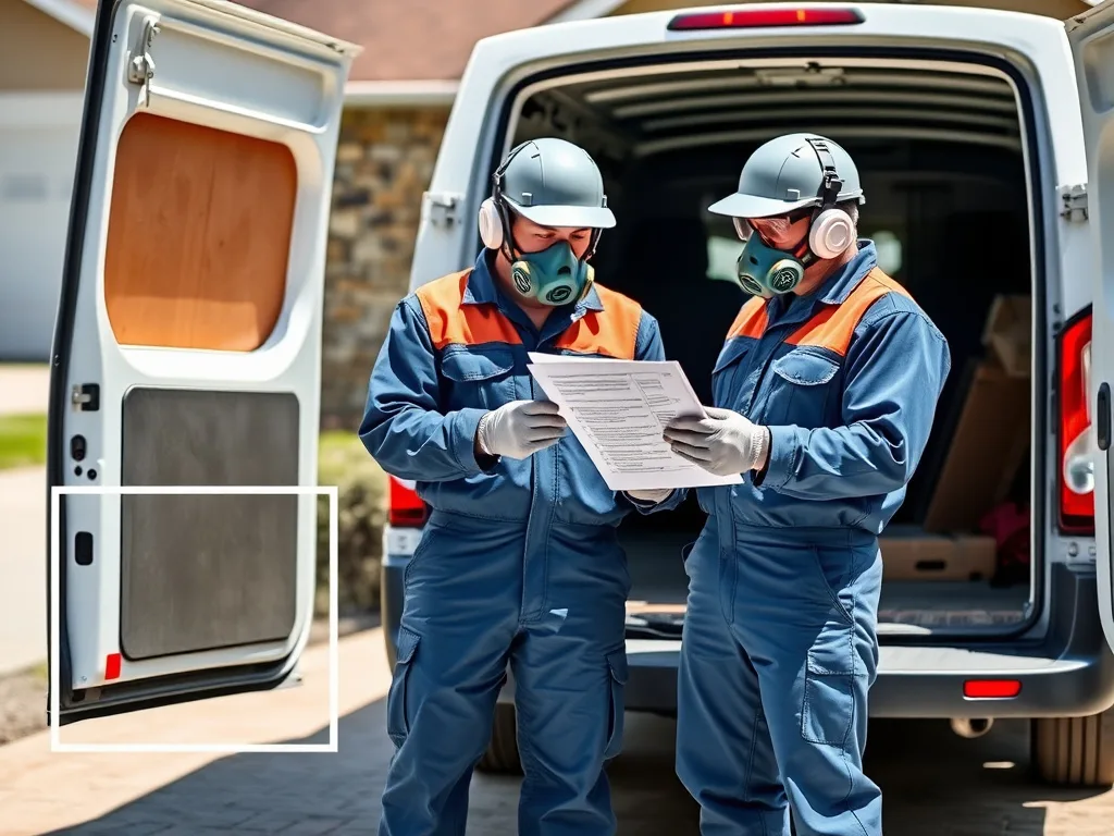 Certified spray foam crew reviewing a job scope before starting installation